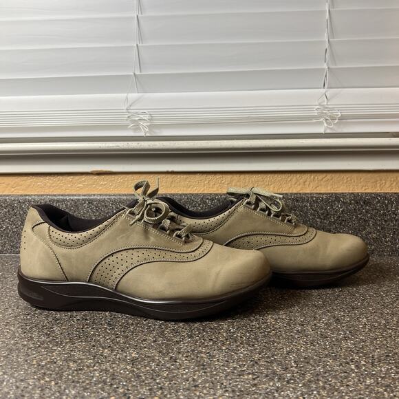SAS Tripad Be Happy Walk Easy Shoes Brown Nubuck Lace Up Low Top Womens Sz 10.5N - Picture 4 of 12